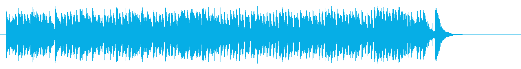 愛らしいコミカル調BGM(Bメロ~サビ)の再生済みの波形