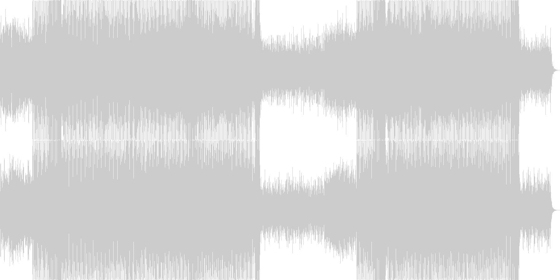 始まりを予感させるようなポップハウス曲の未再生の波形