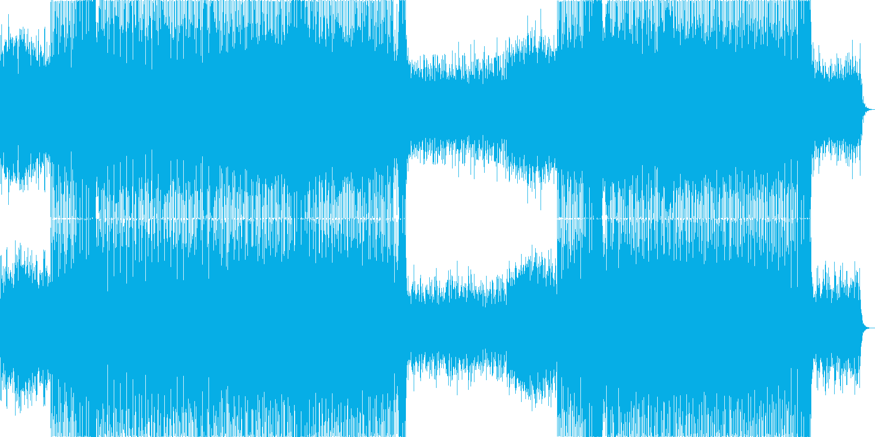 始まりを予感させるようなポップハウス曲の再生済みの波形