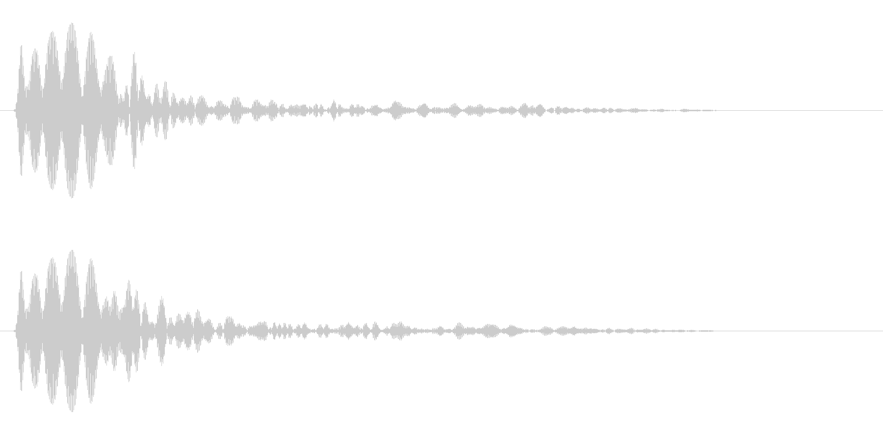 ブーン(スピード音)の未再生の波形