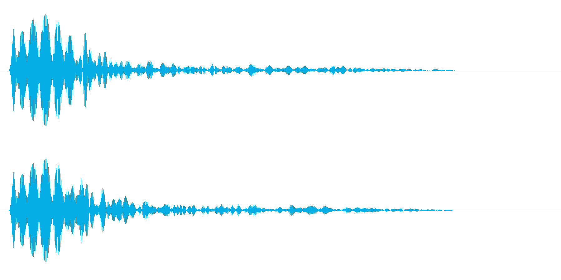 ブーン(スピード音)の再生済みの波形