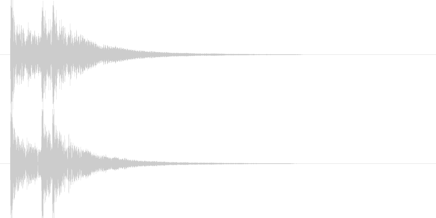 効果音_和太鼓ドンドドン(WAV)の未再生の波形