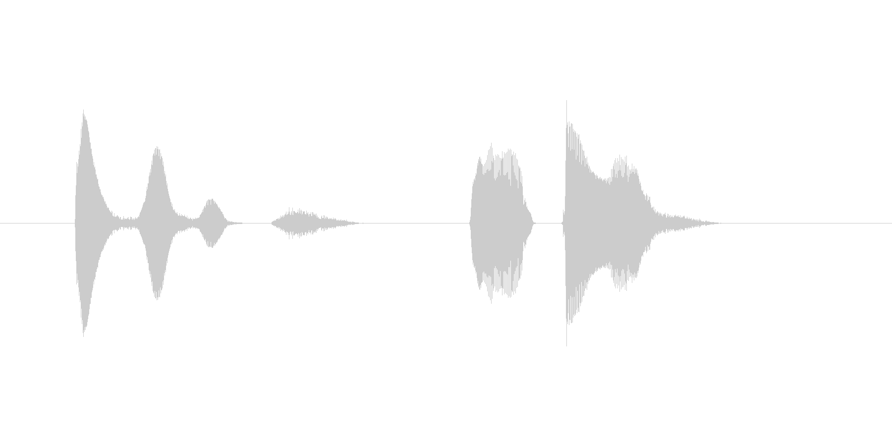 うふふ、やったわ。(Type-C)の未再生の波形