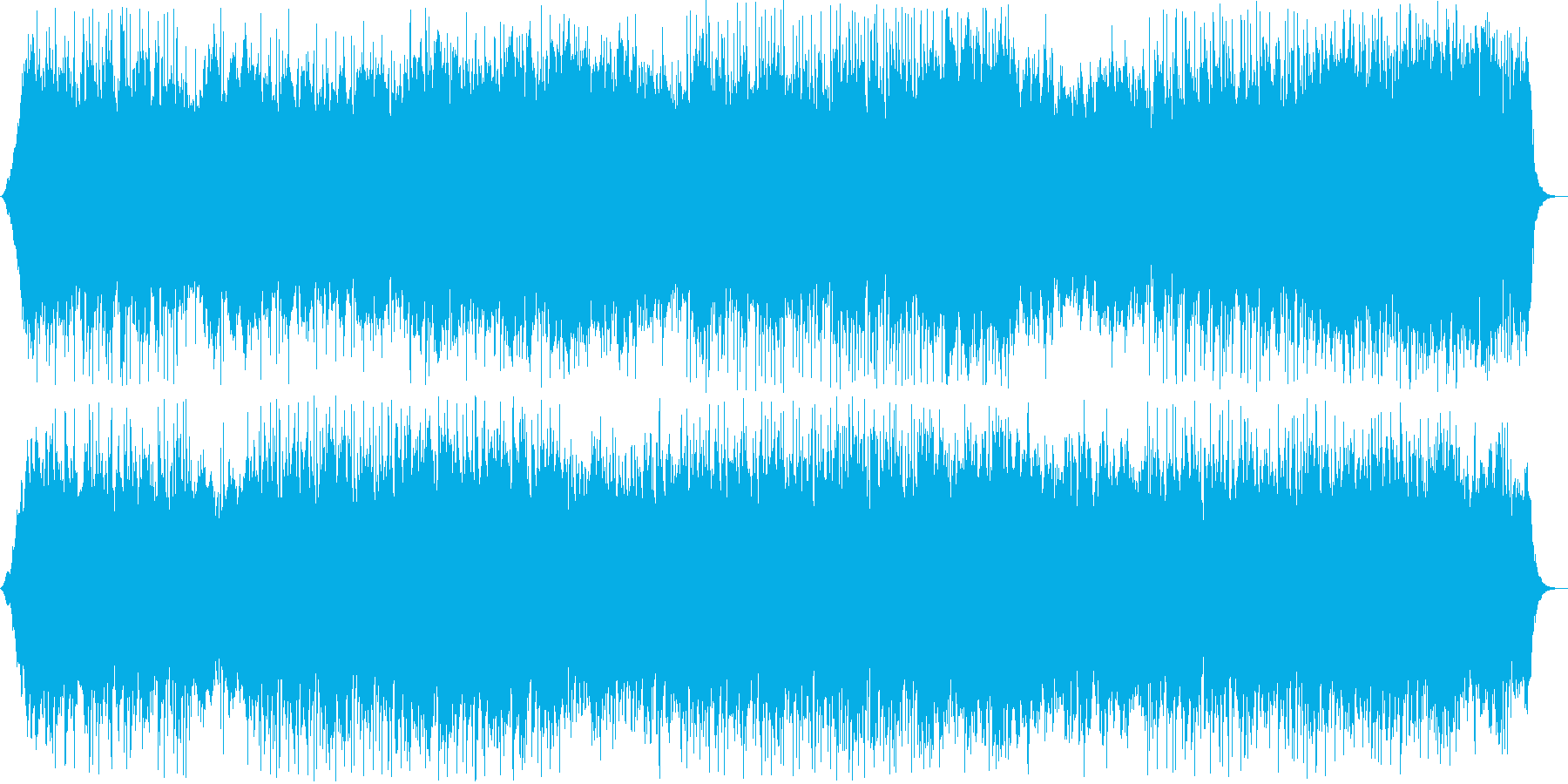 快適でくつろげるポップス曲の再生済みの波形