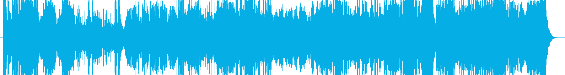 オーケストラ調の戦闘曲の再生済みの波形