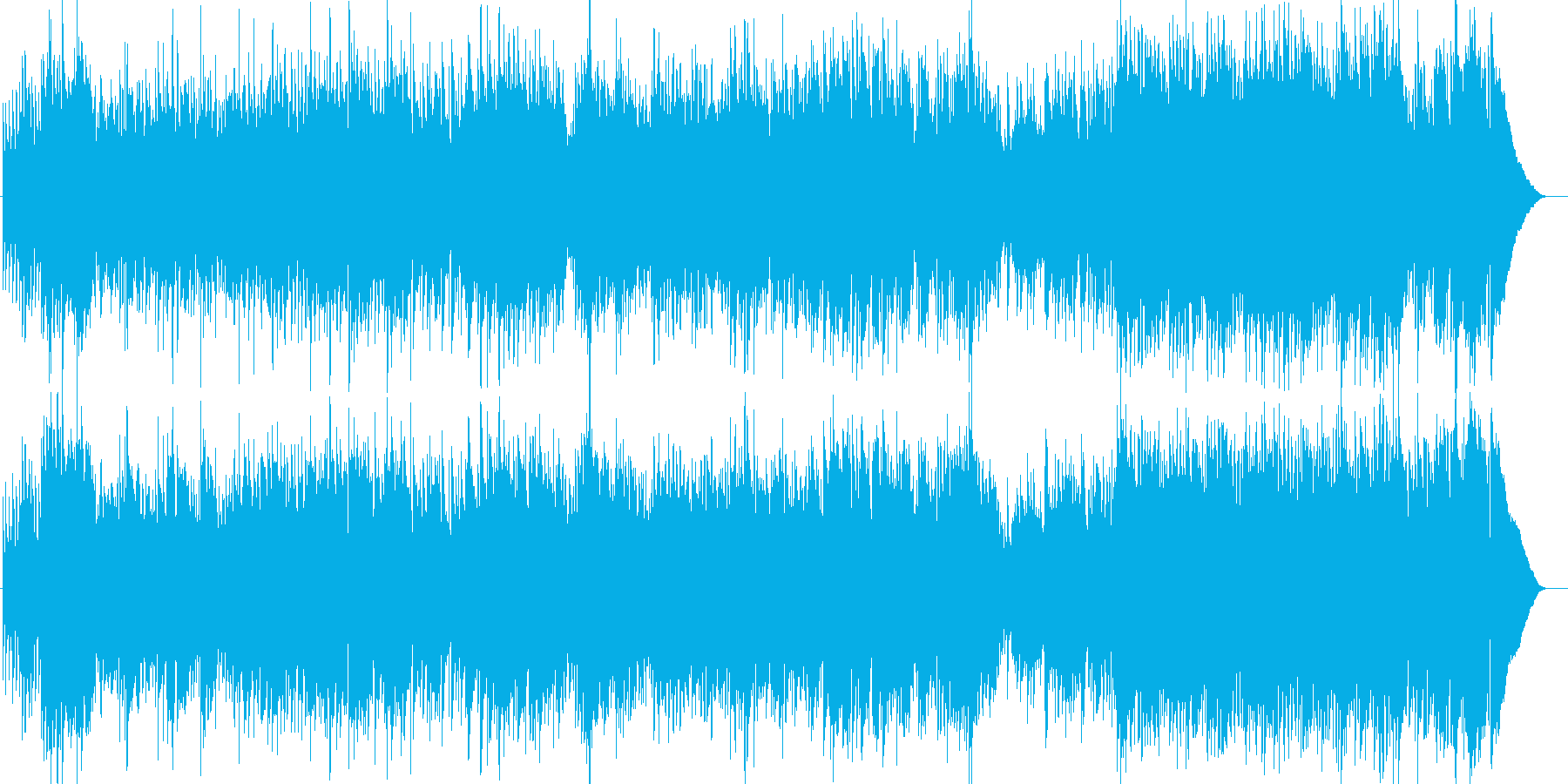 軽やかなオープニングテーマに相応しい曲…の再生済みの波形