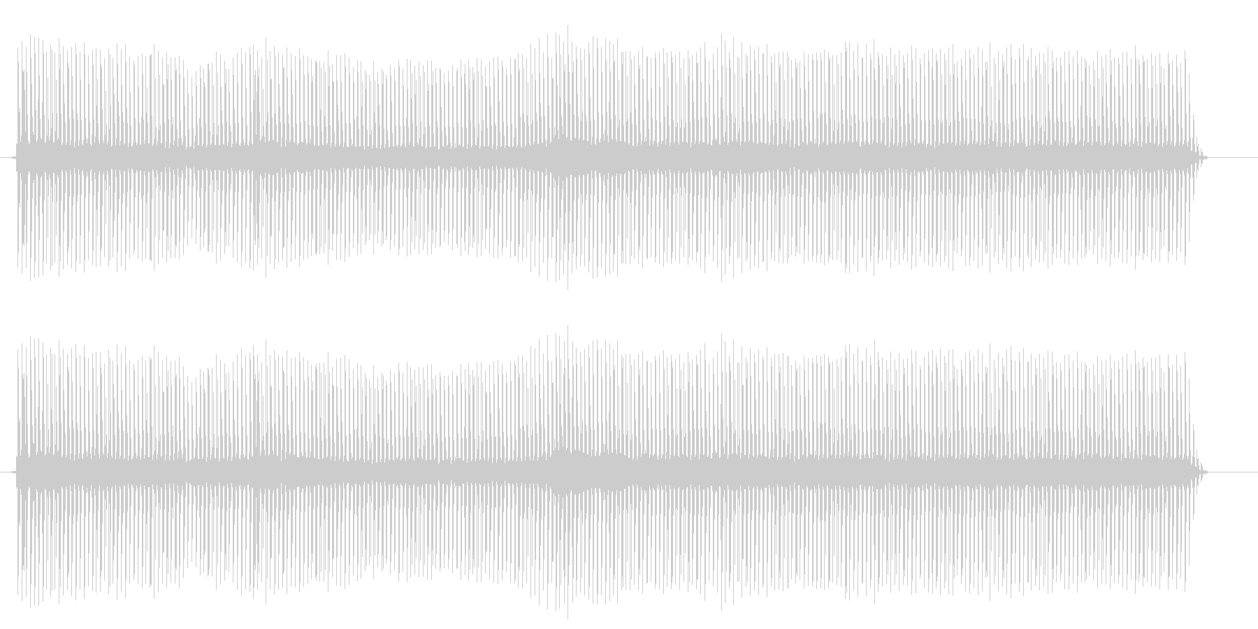 ジージーと、電流の流れる音ですの未再生の波形