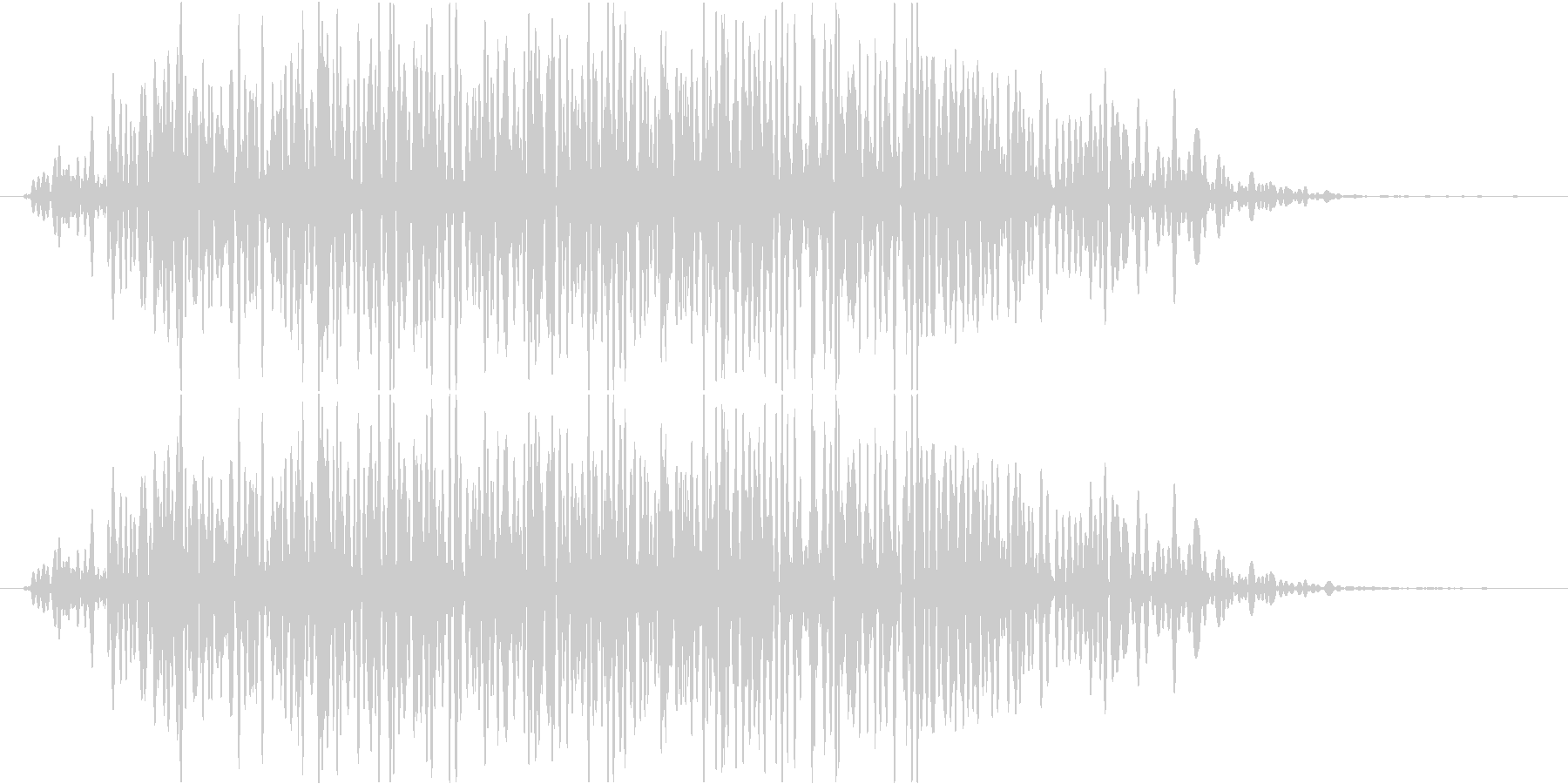 重い物を動かす時の音(ゴゴゴ…)の未再生の波形