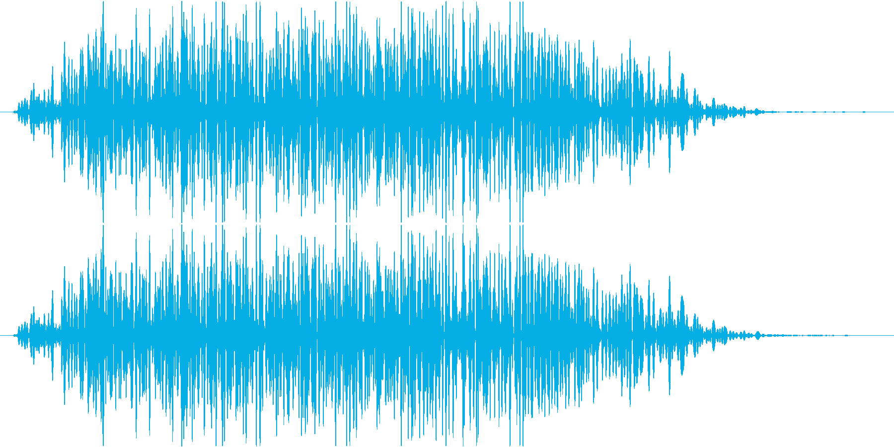 重い物を動かす時の音(ゴゴゴ…)の再生済みの波形