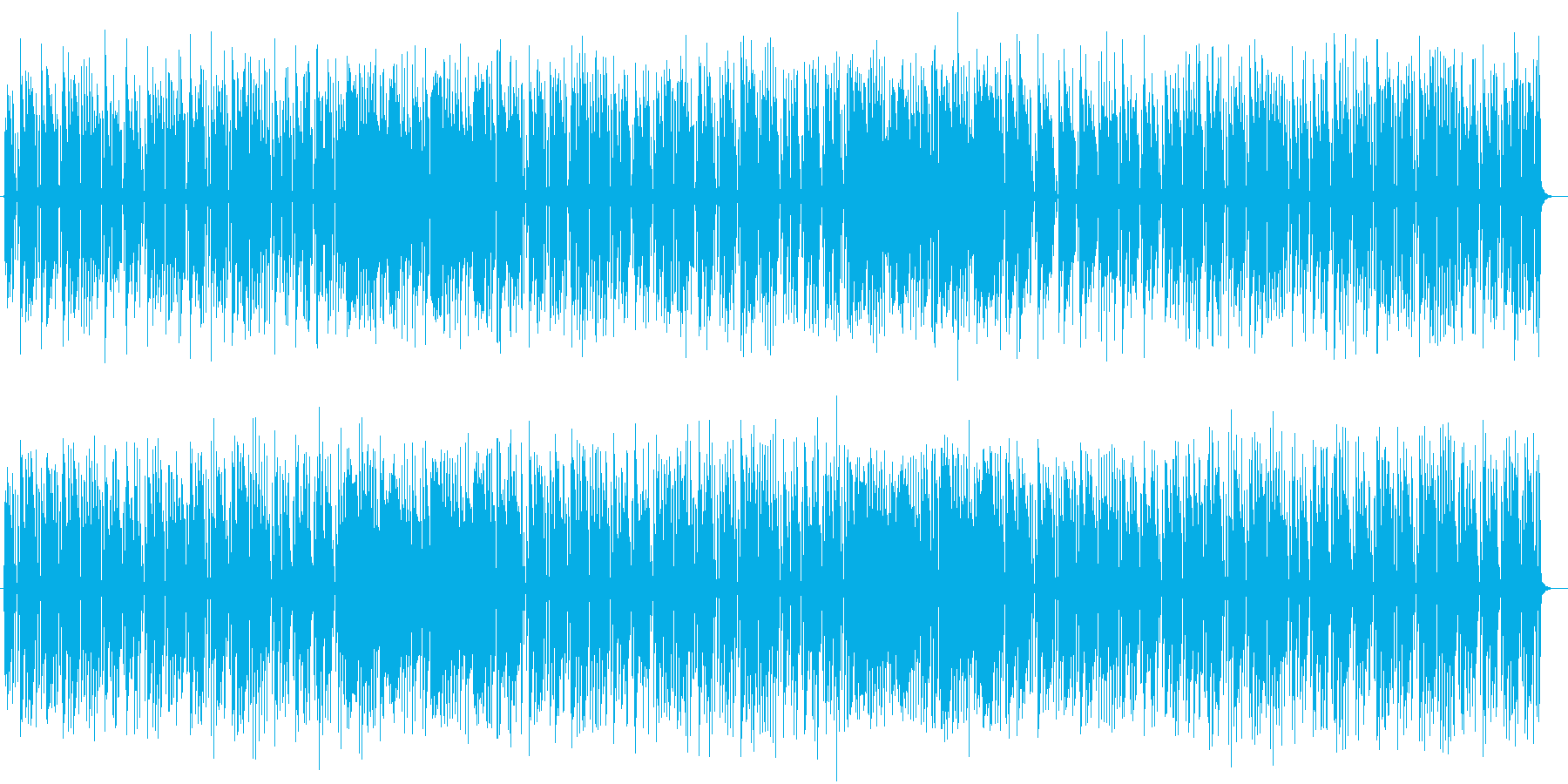 ゆるやかで可愛らしいポップミュージックの再生済みの波形