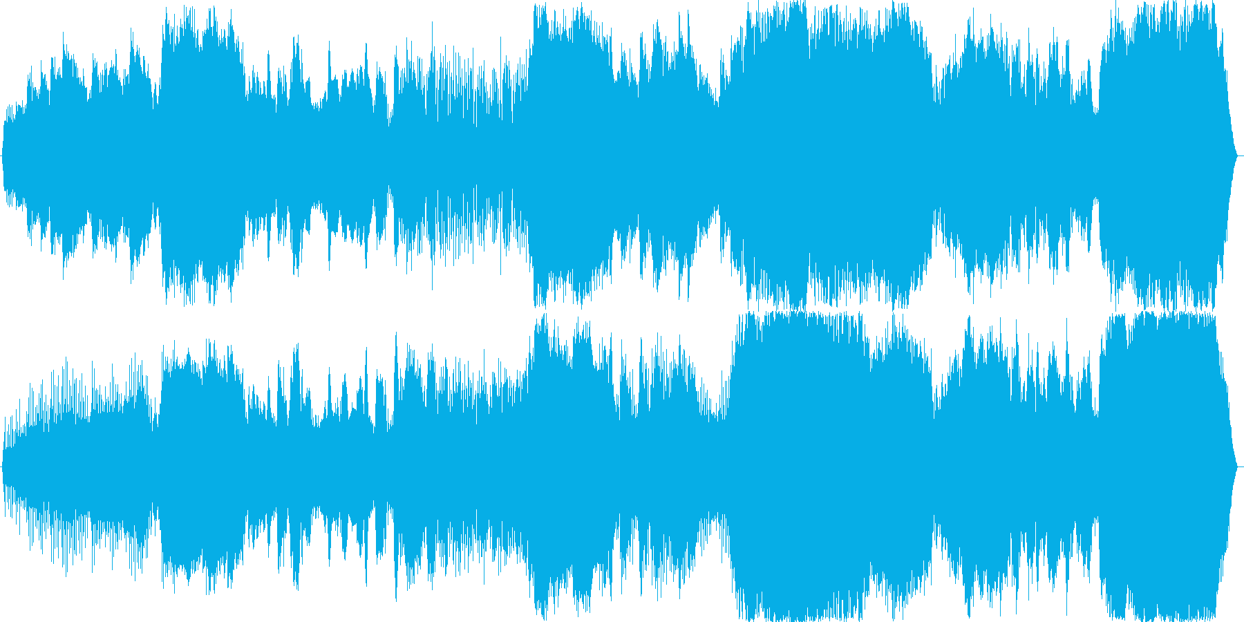 ホラー、暗い、恐怖なイメージのBGMの再生済みの波形