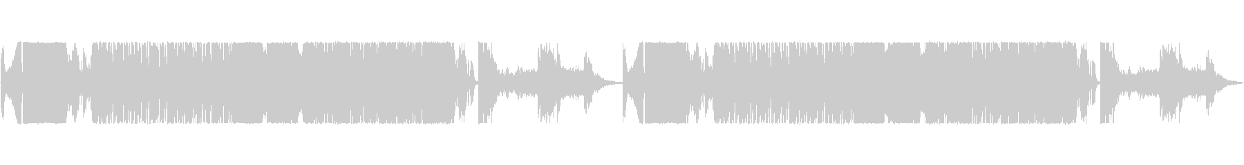 ダークで力強いドラムの曲の未再生の波形