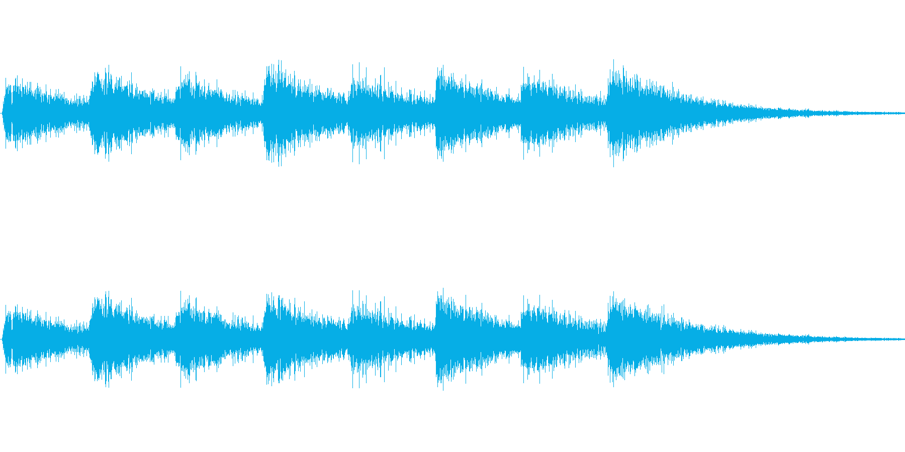 息づかい(ハイ スピード)の再生済みの波形