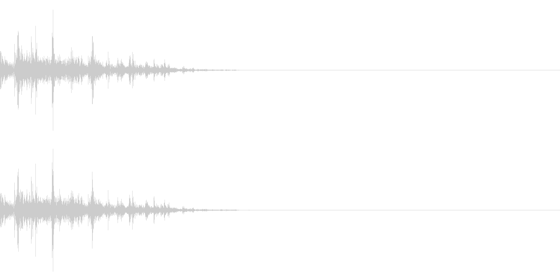 ガラガラ_崩れる音_02の未再生の波形