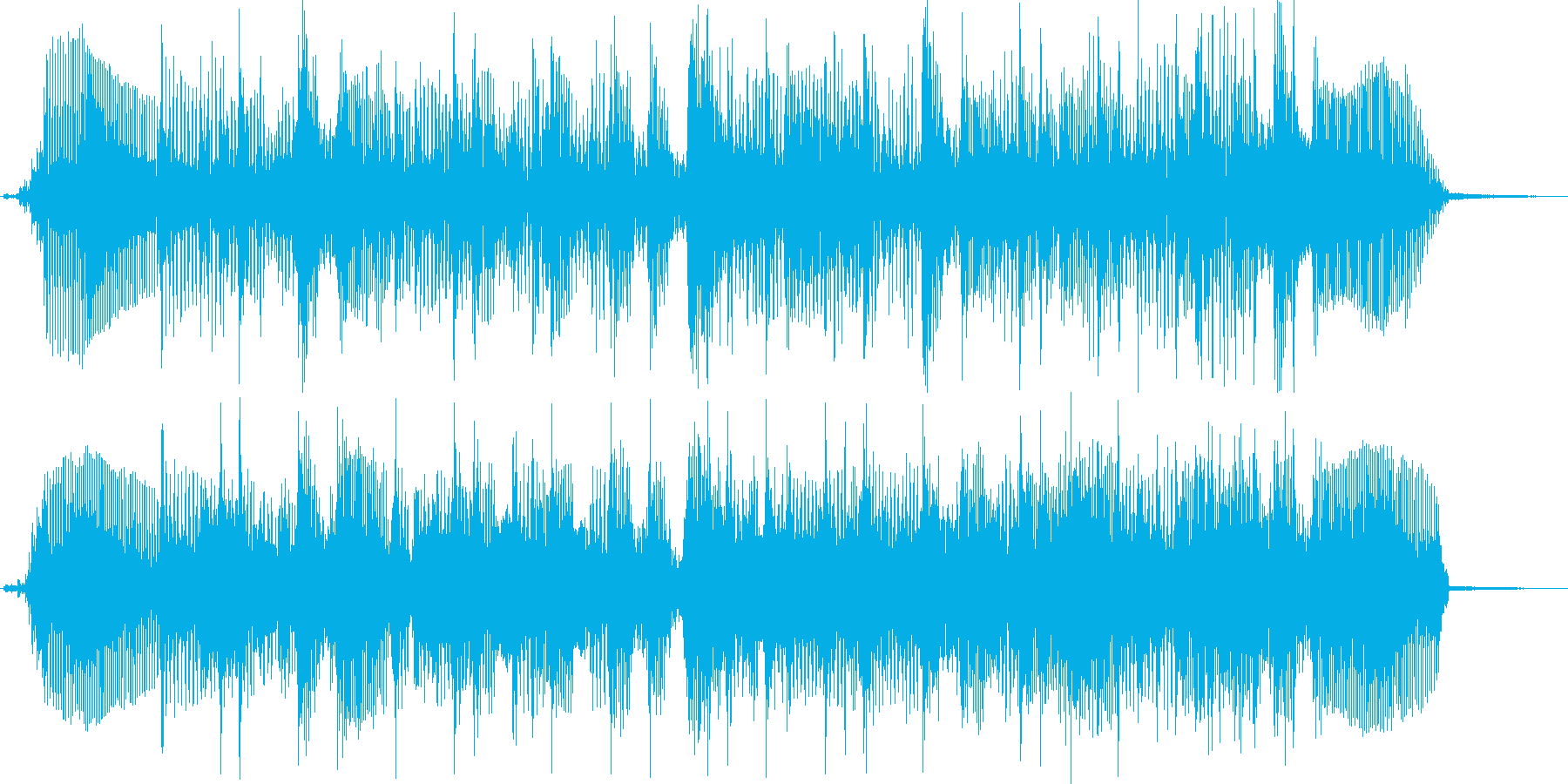 ベースサウンドジングル曲の再生済みの波形