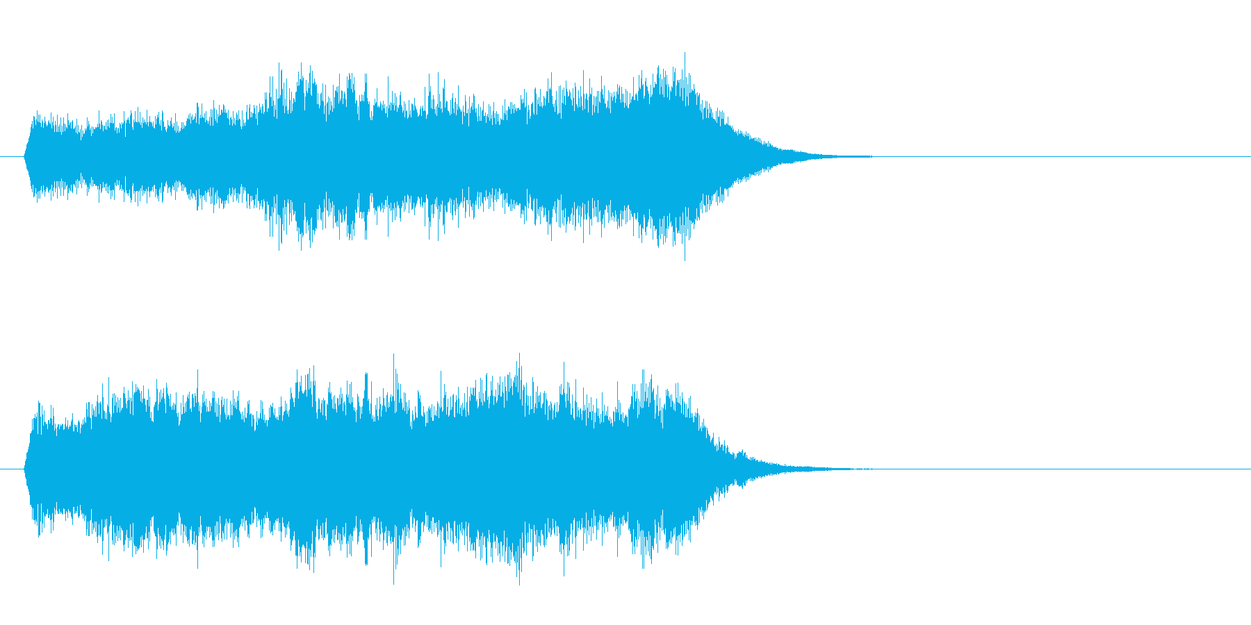 ジングル(SE)の再生済みの波形