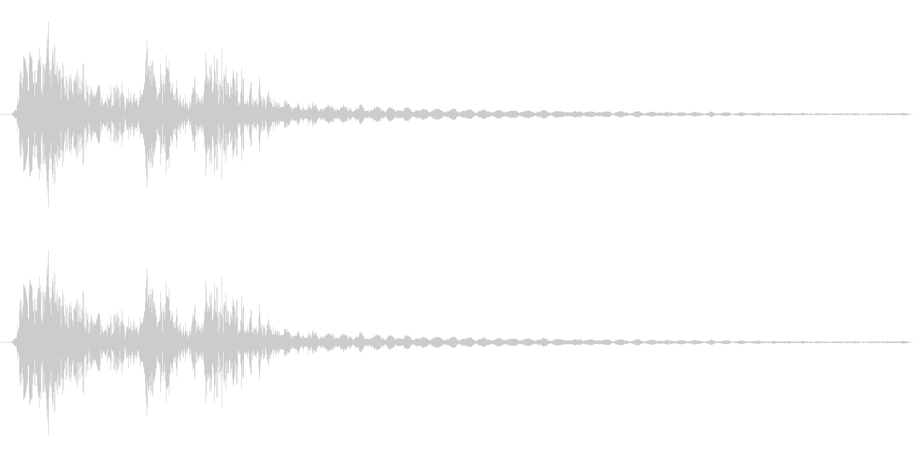 弓矢を放った時の効果音02の未再生の波形