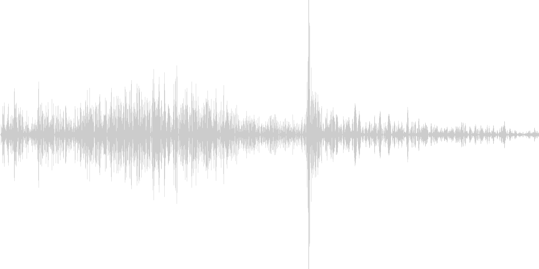 カード(トランプ)を出す音の未再生の波形
