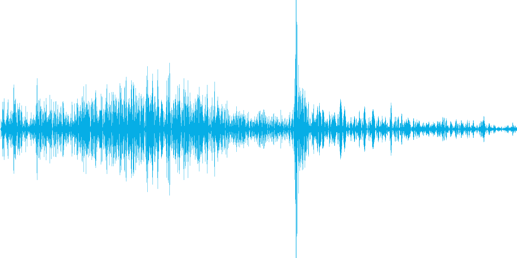 カード(トランプ)を出す音の再生済みの波形