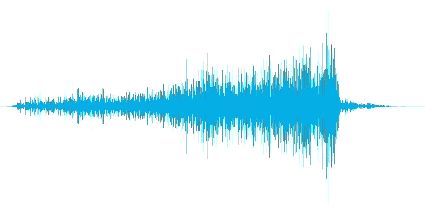 紙を破る音の再生済みの波形