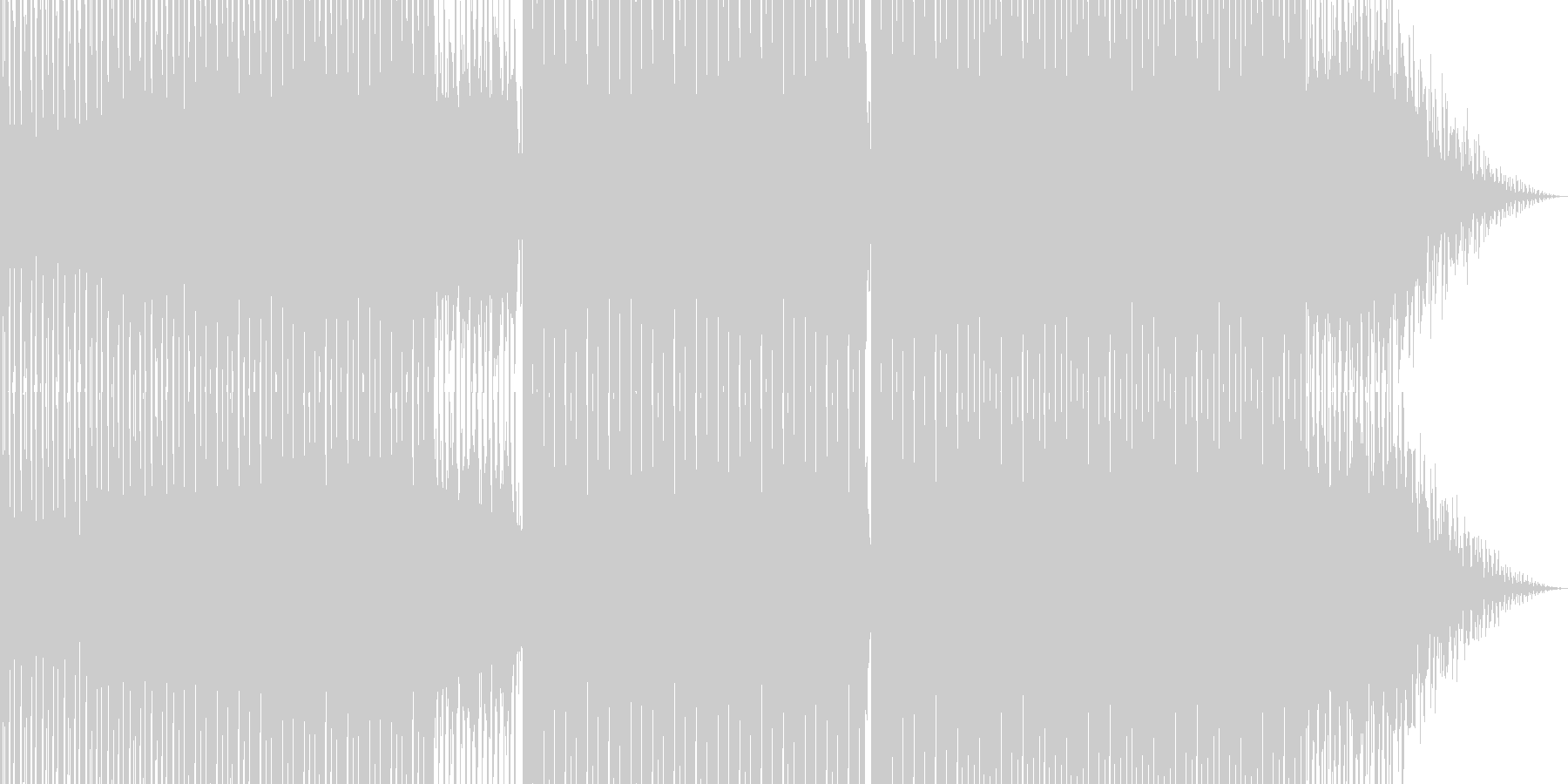 明るいダンス用BGM4の未再生の波形