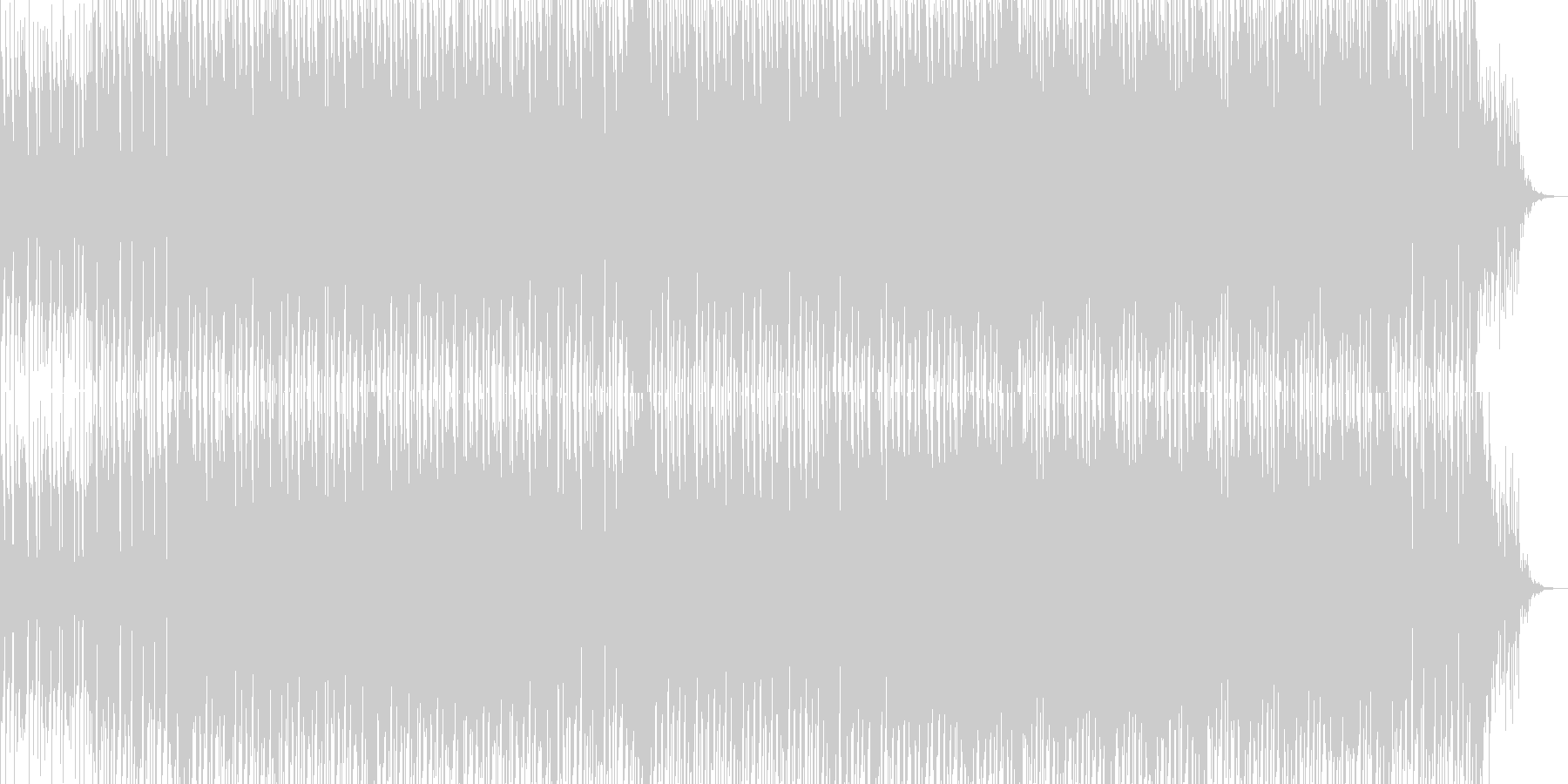 リズムが印象的なエレクトロテクノの未再生の波形