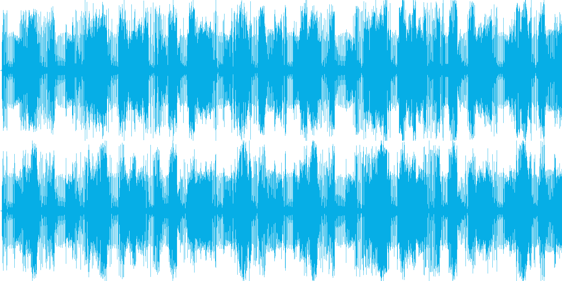 ハードなドラムを基本にした楽曲です。の再生済みの波形