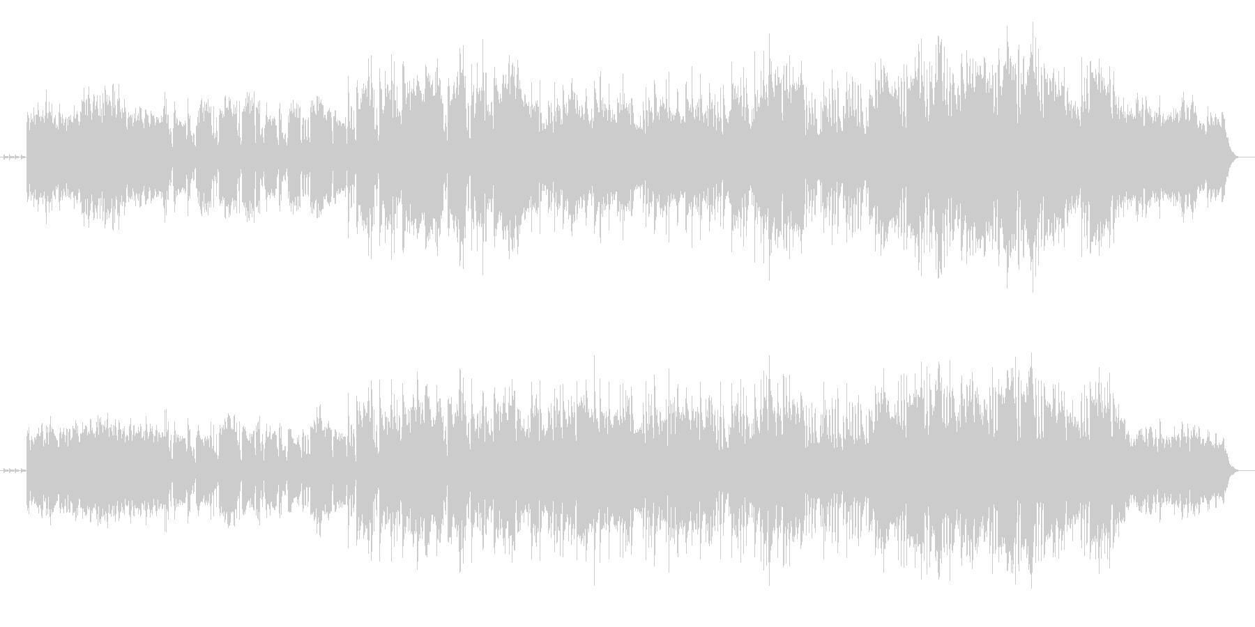 メロディがドラマチックなシンセ曲の未再生の波形