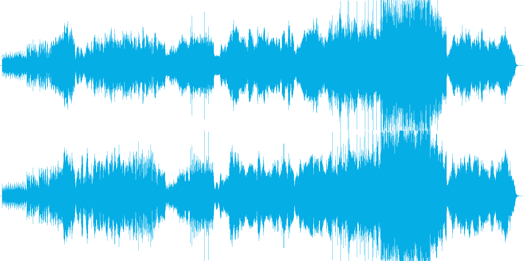 古代都市をイメージさせるワールド曲の再生済みの波形
