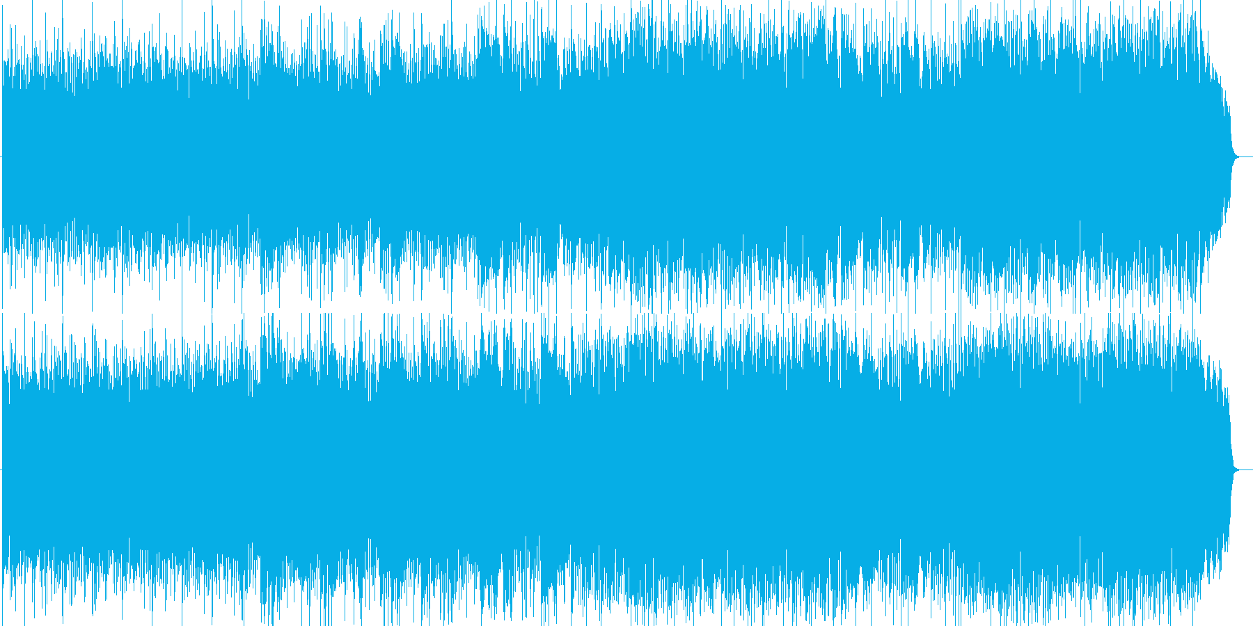 清々しく神秘的シンセ・ピアノなどの曲の再生済みの波形