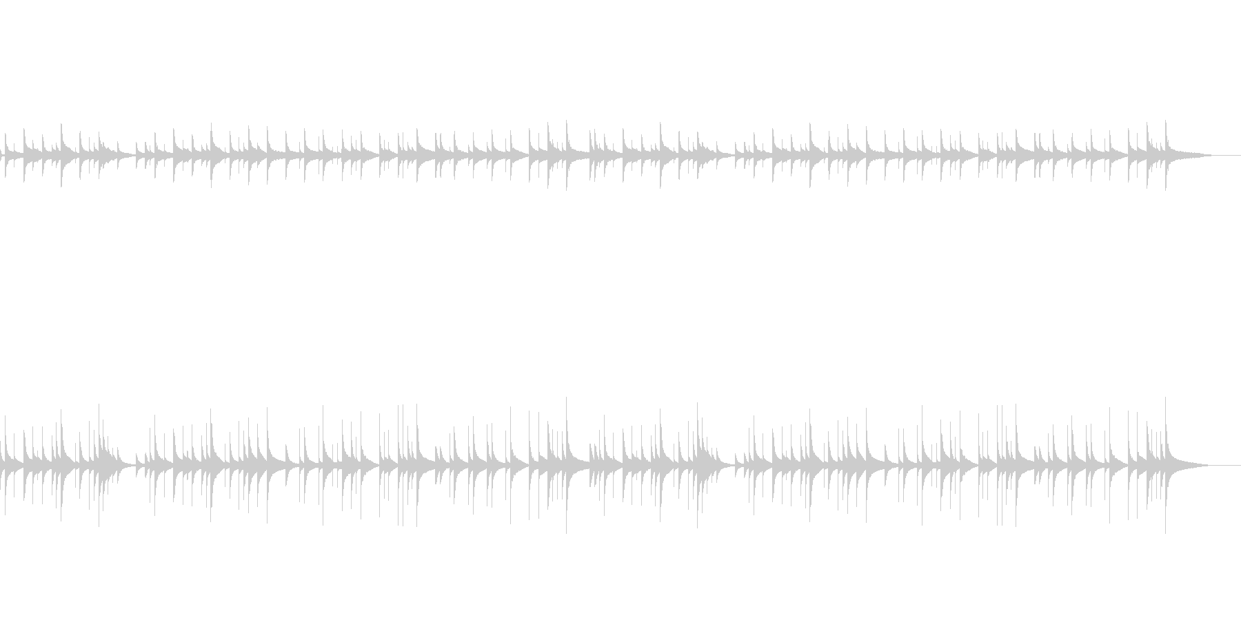 優しい鉄琴の音色で癒しのオルゴール風な曲の未再生の波形