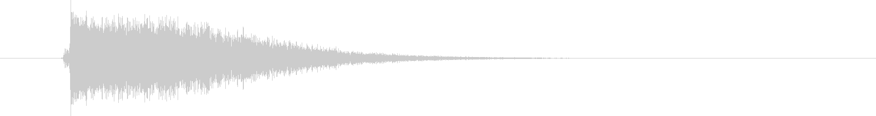 Pan! High-pitched detonation (long gunshot sound)'s unreproduced waveform