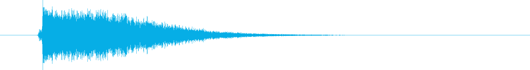 Pan! High-pitched detonation (long gunshot sound)'s reproduced waveform
