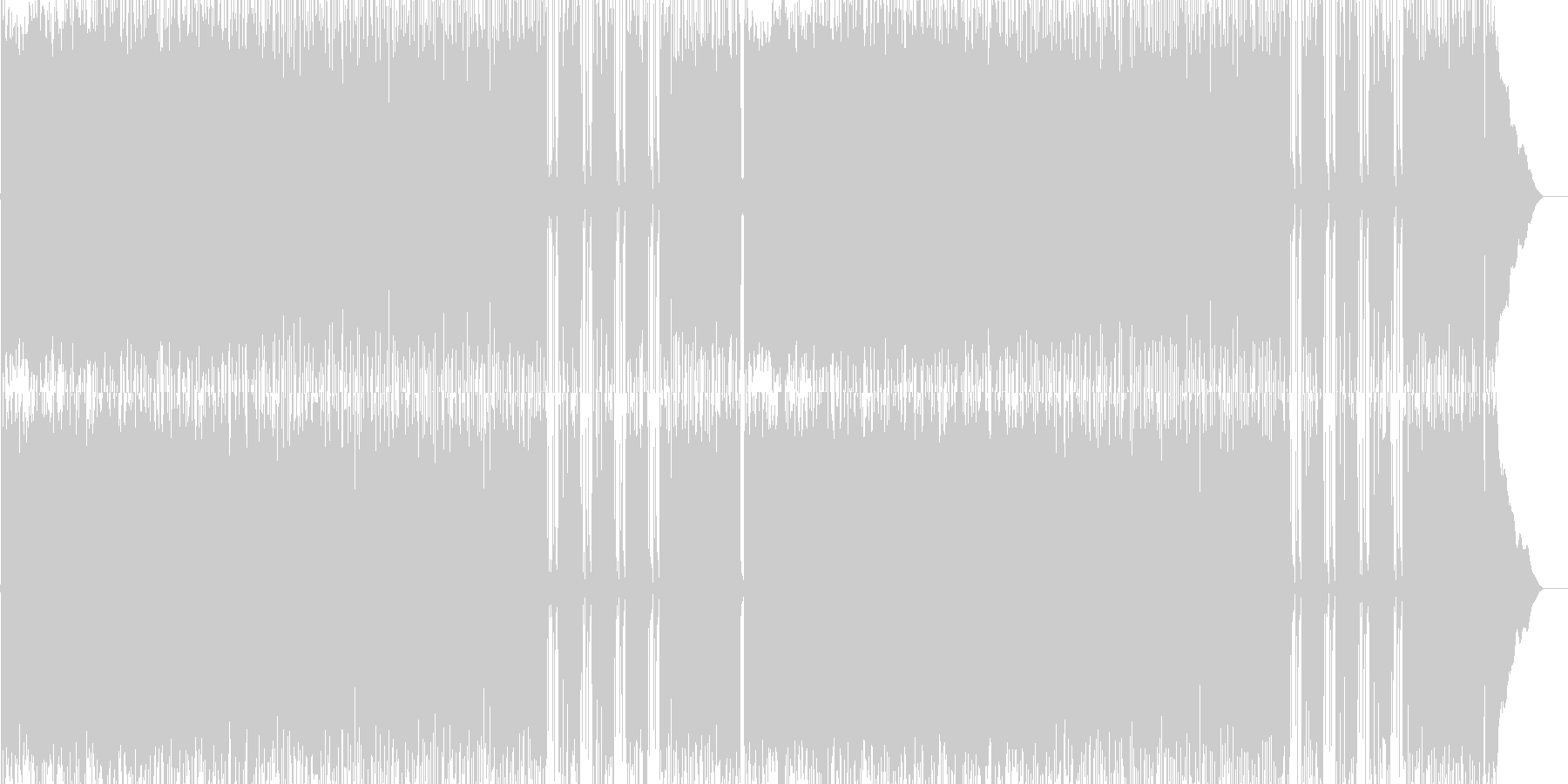 重たい 激しい 重厚 緊張 力強いの未再生の波形