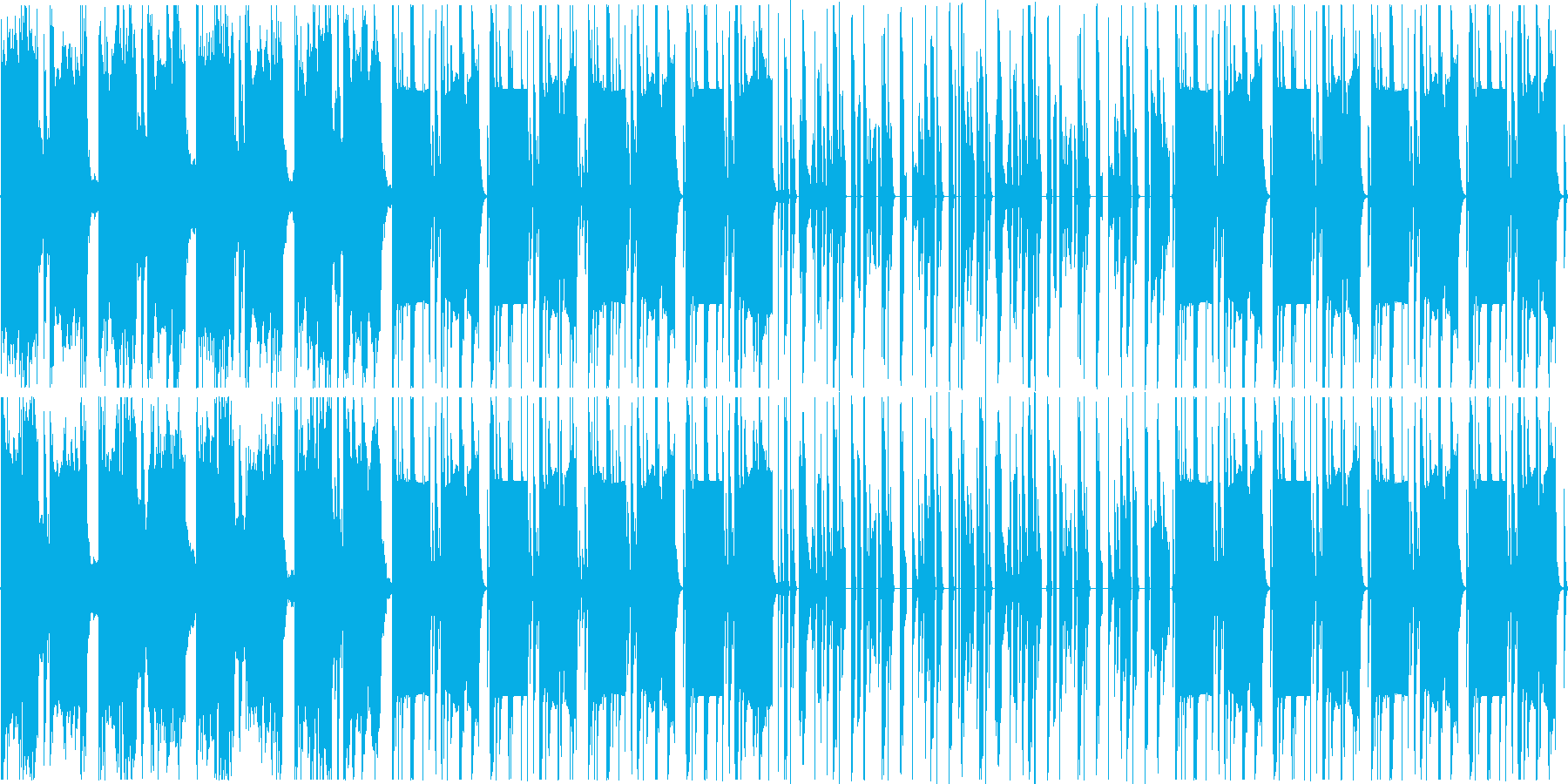 穏やかな曲ですの再生済みの波形