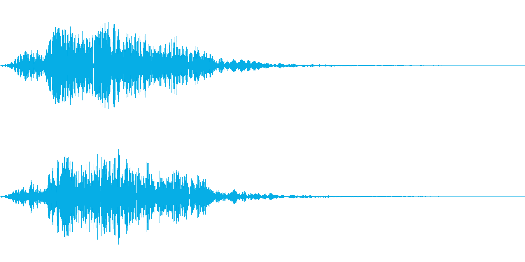 フワフワ〜(優しく流れる音)の再生済みの波形