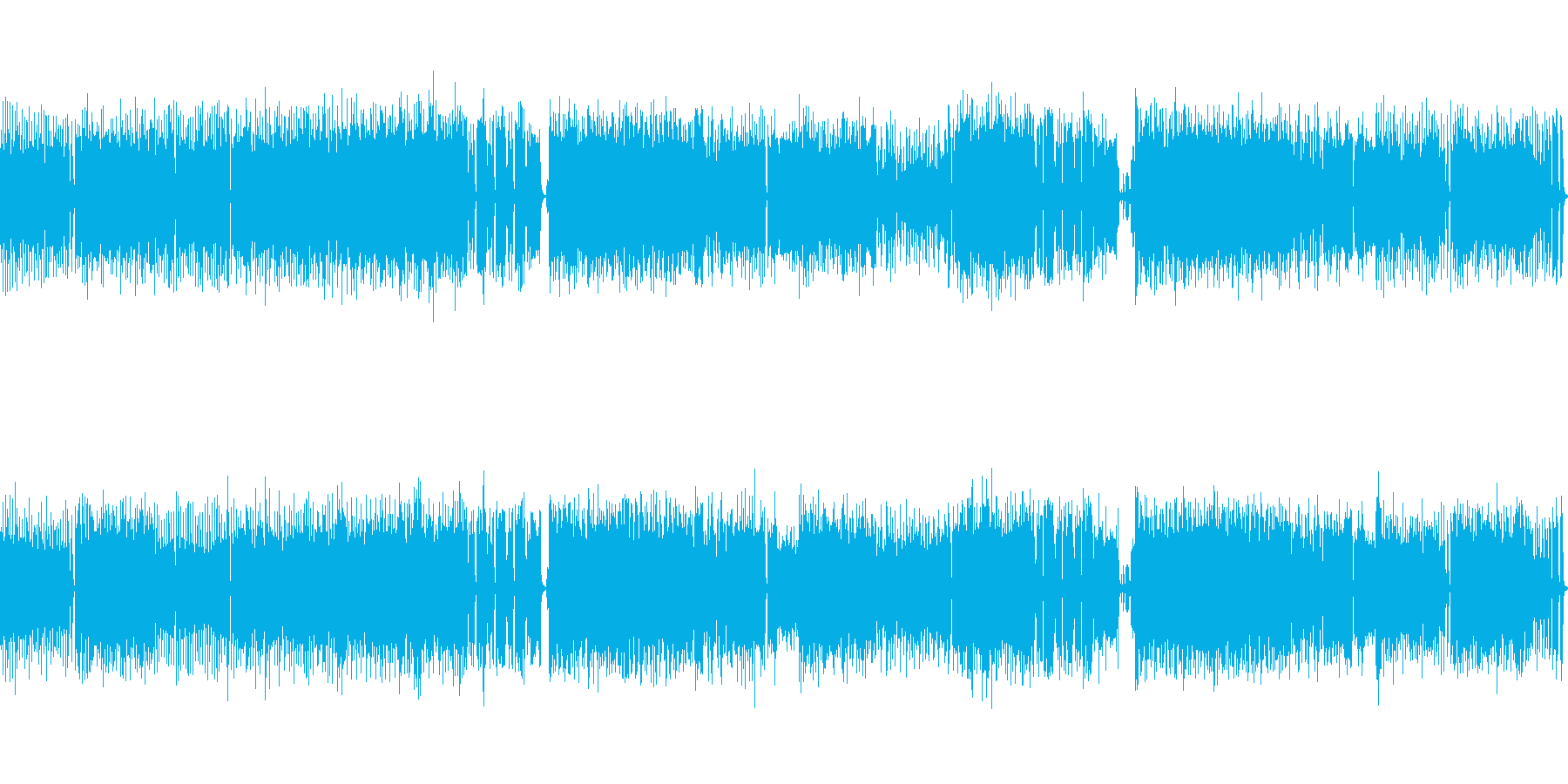 高音質♪ロックアップループ曲の再生済みの波形