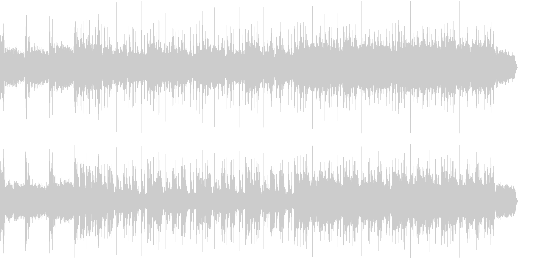 重低音なギターでヘヴィーなロック調 の未再生の波形