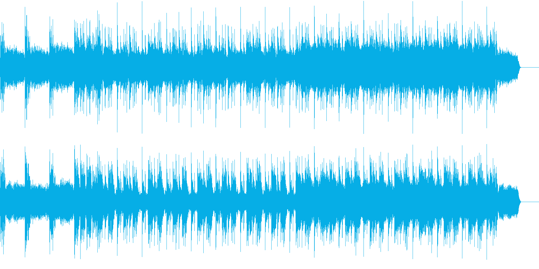 重低音なギターでヘヴィーなロック調 の再生済みの波形