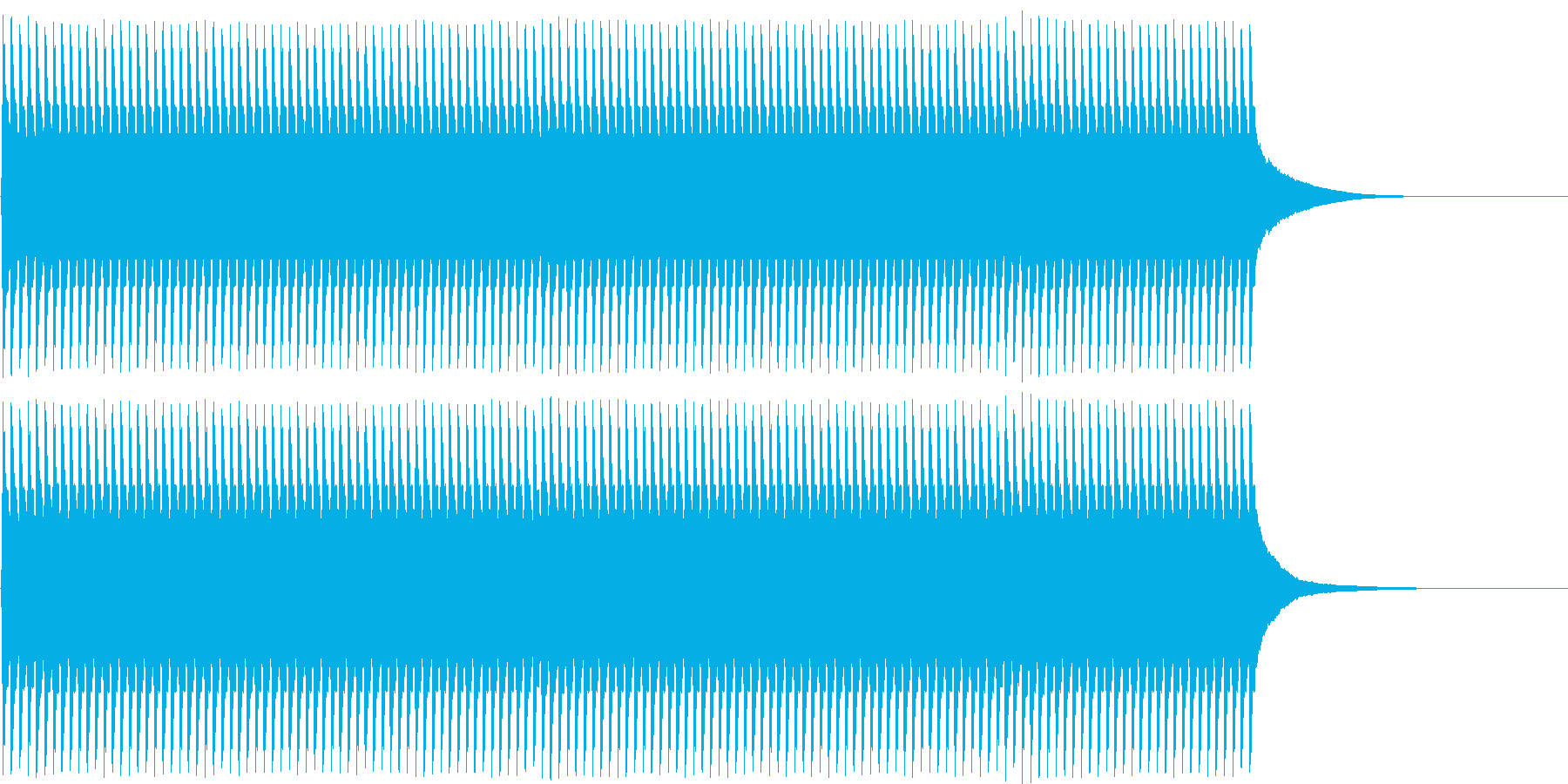 ジリリリ...。目覚まし時計の音(長め)の再生済みの波形