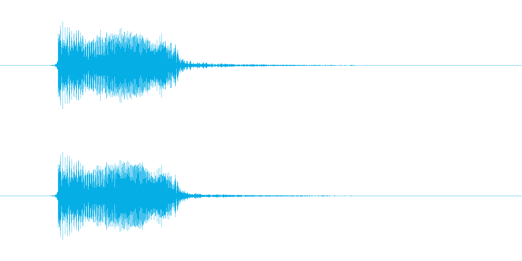 ギターのスライド音ですの再生済みの波形