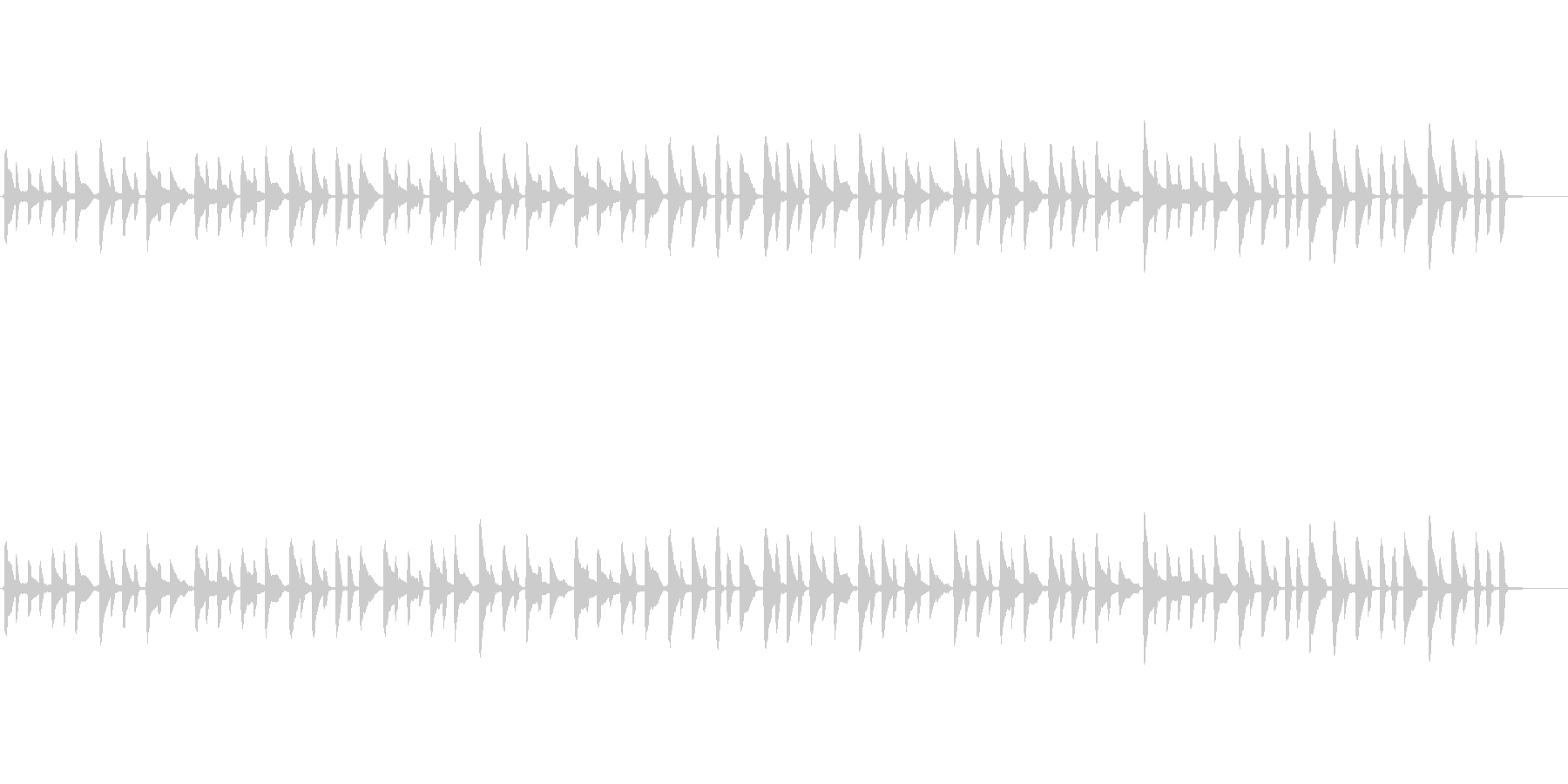 pianoだけの曲ですの未再生の波形