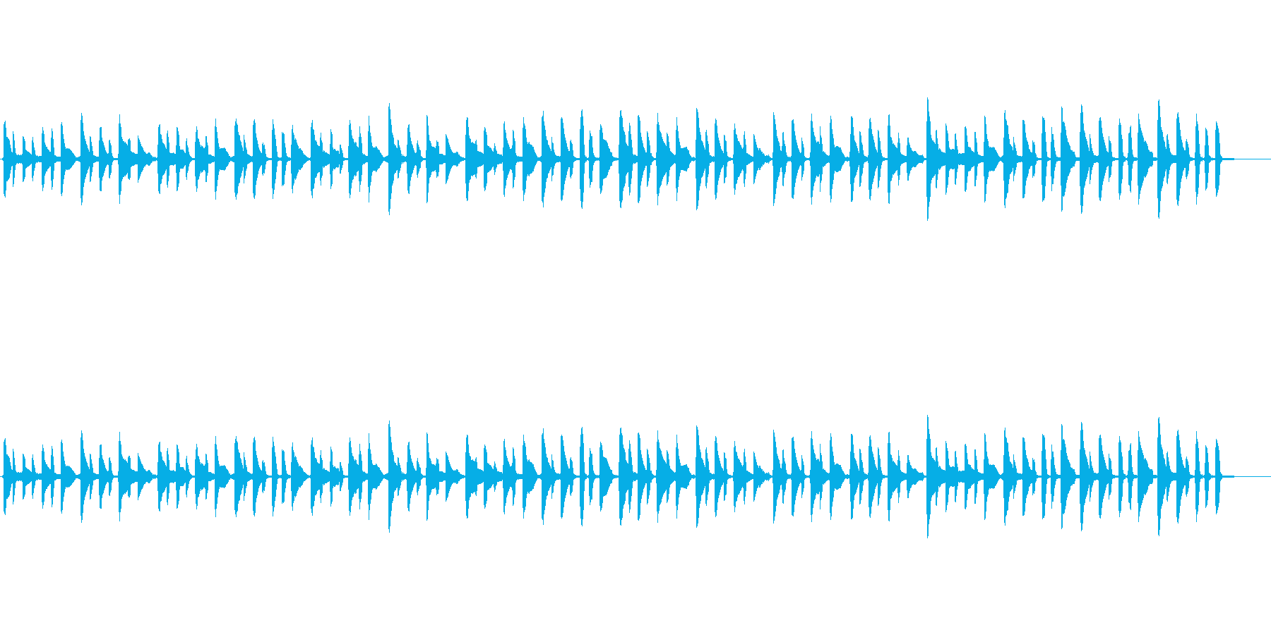pianoだけの曲ですの再生済みの波形