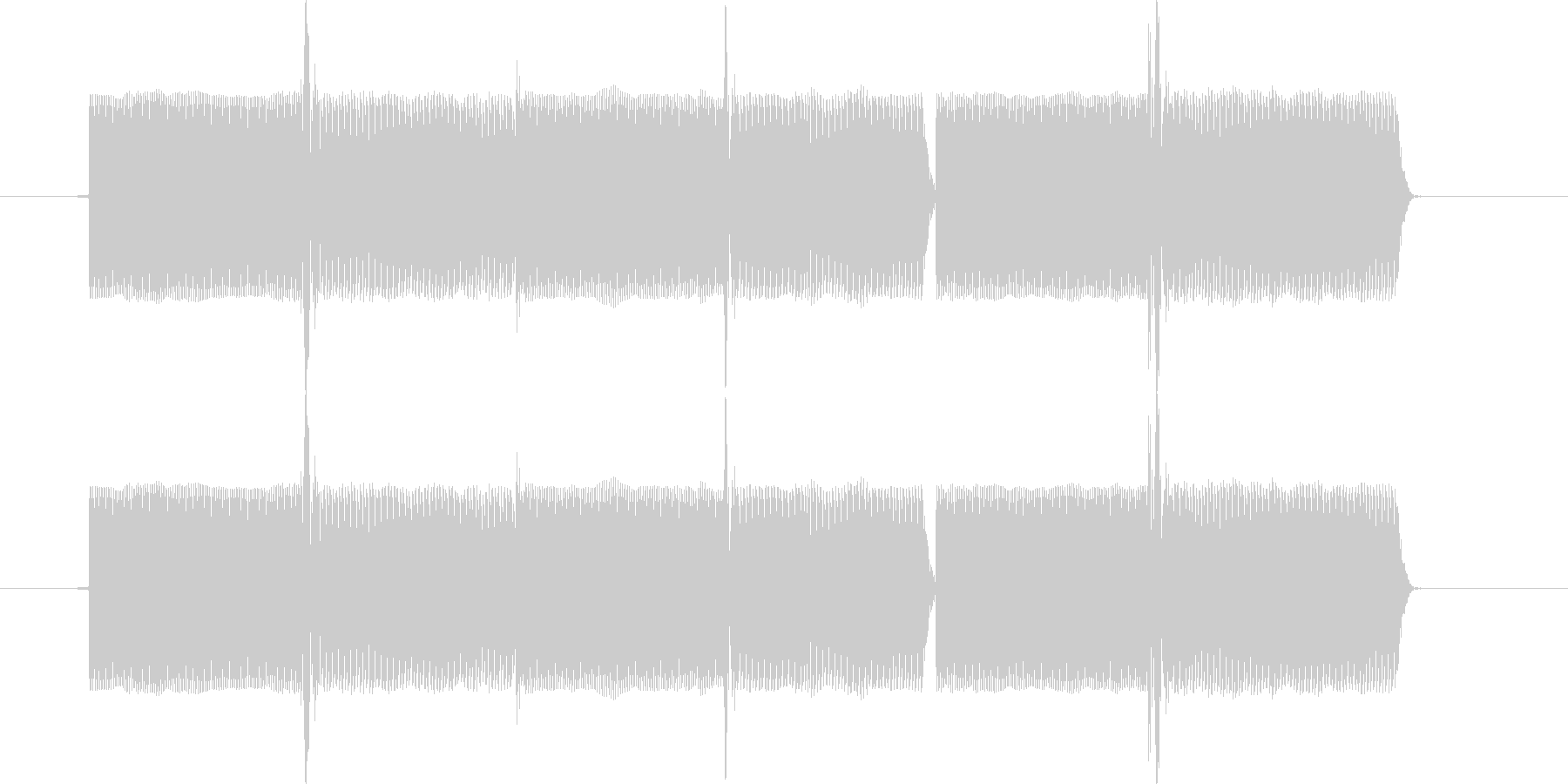 正解の時の効果音の未再生の波形
