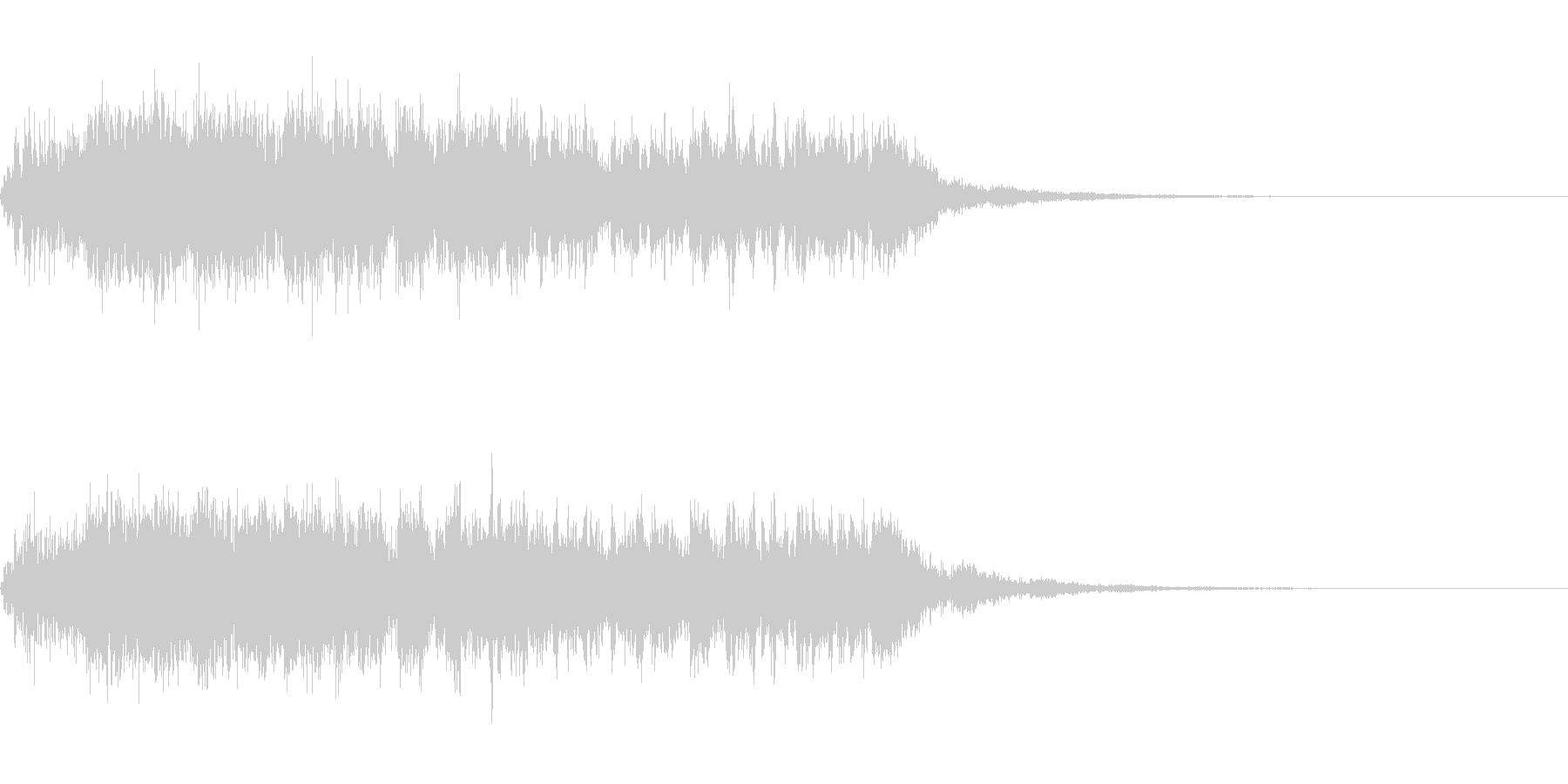 「キュルルル~(逆回転の音)」の未再生の波形