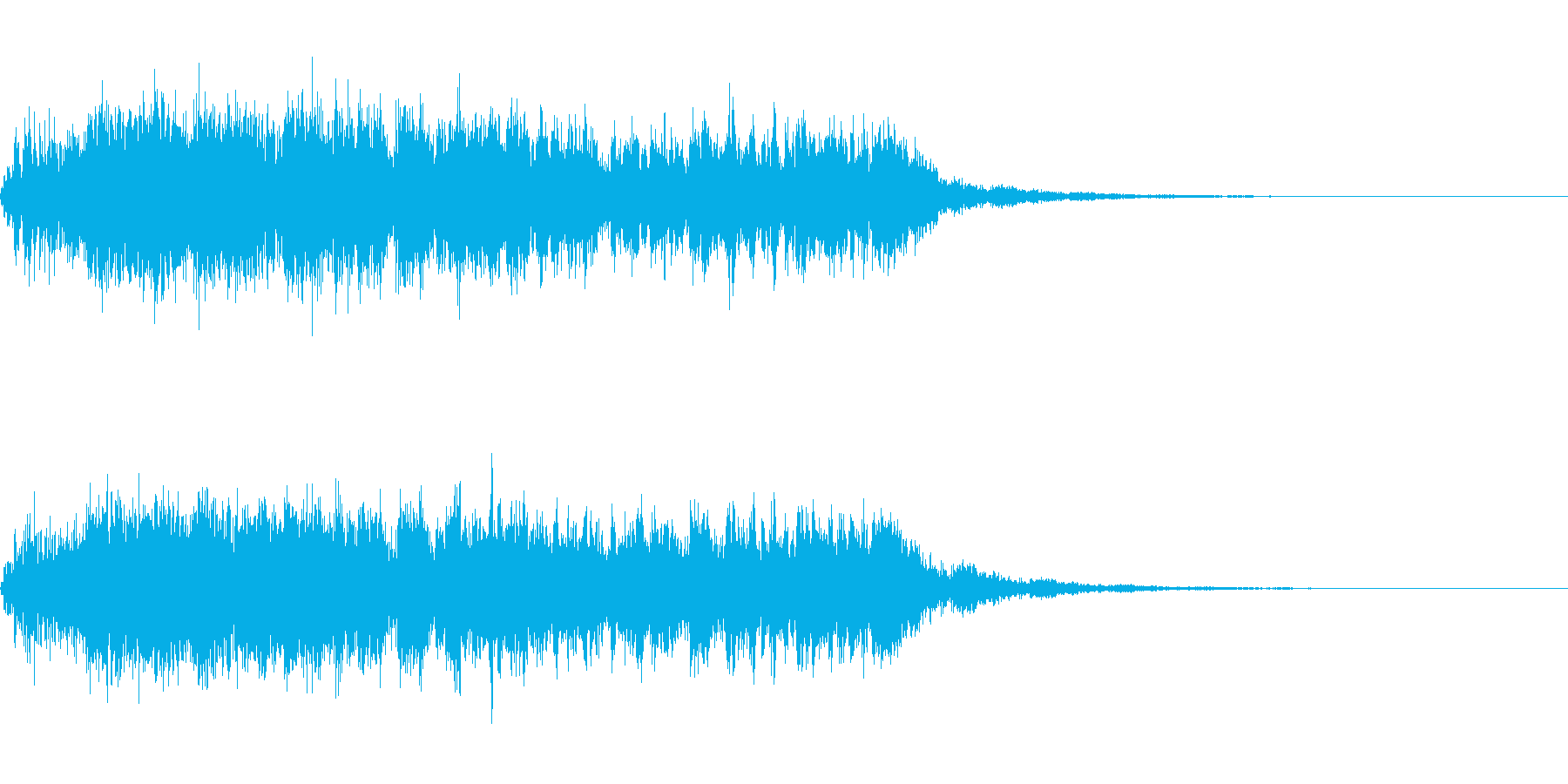 「キュルルル~(逆回転の音)」の再生済みの波形