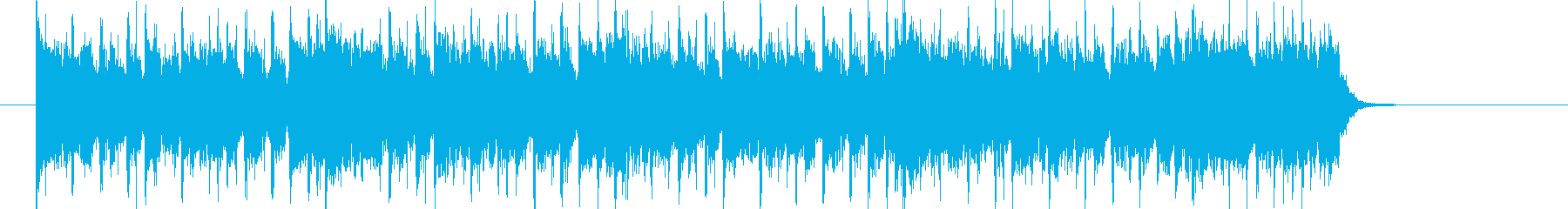 ベース音が印象的なシンセミュージックの再生済みの波形