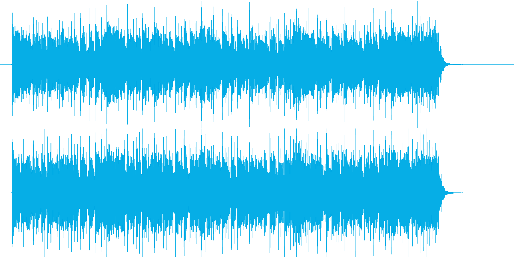 ベース音が印象的なシンセミュージックの再生済みの波形
