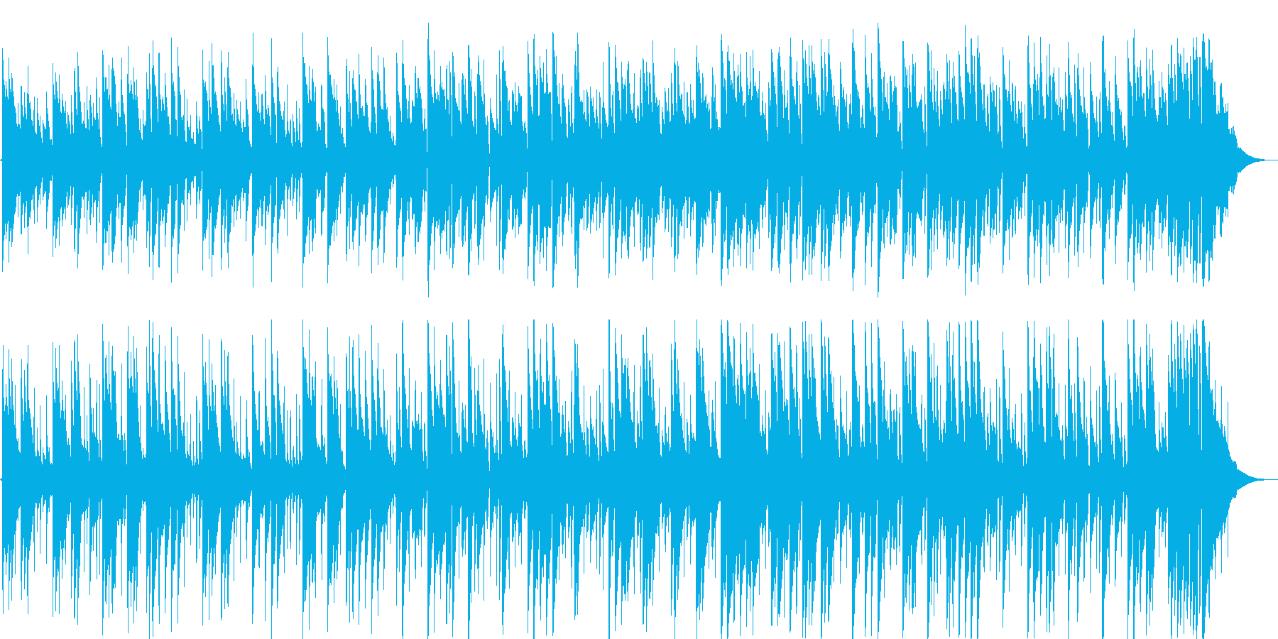 メランコリックな落ち着きのあるギター音の再生済みの波形