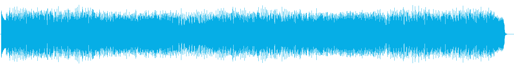 シンセサイザーを使った明るくポップな曲の再生済みの波形